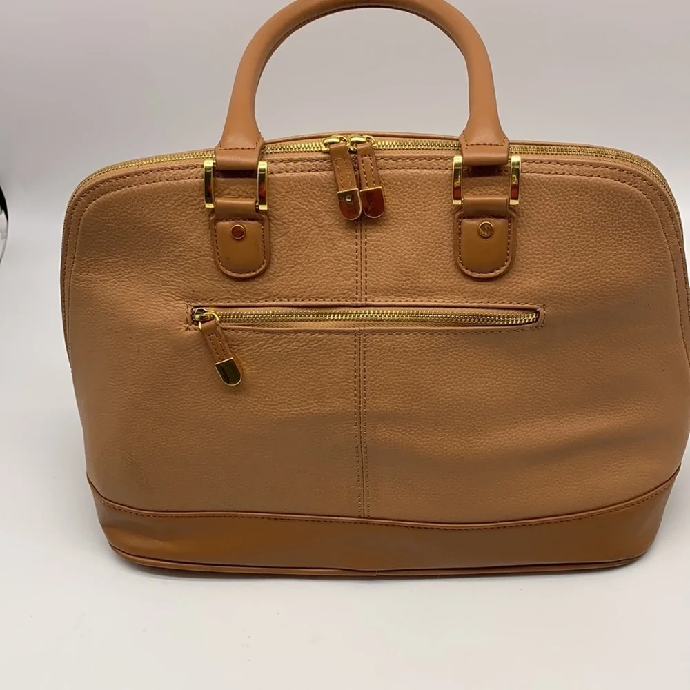 Joy & Iman Tan Leather  Satchel , A Y2K Treasure